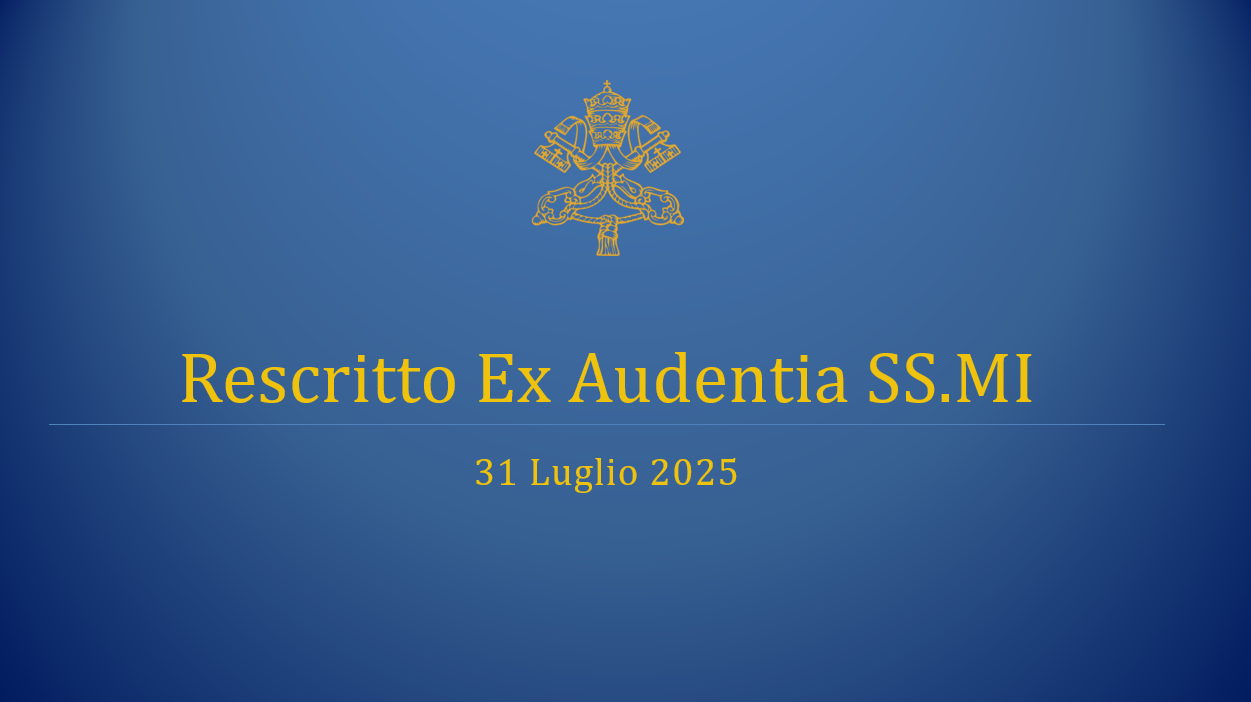 Rescriptum Ex Audientia Sanctissimi