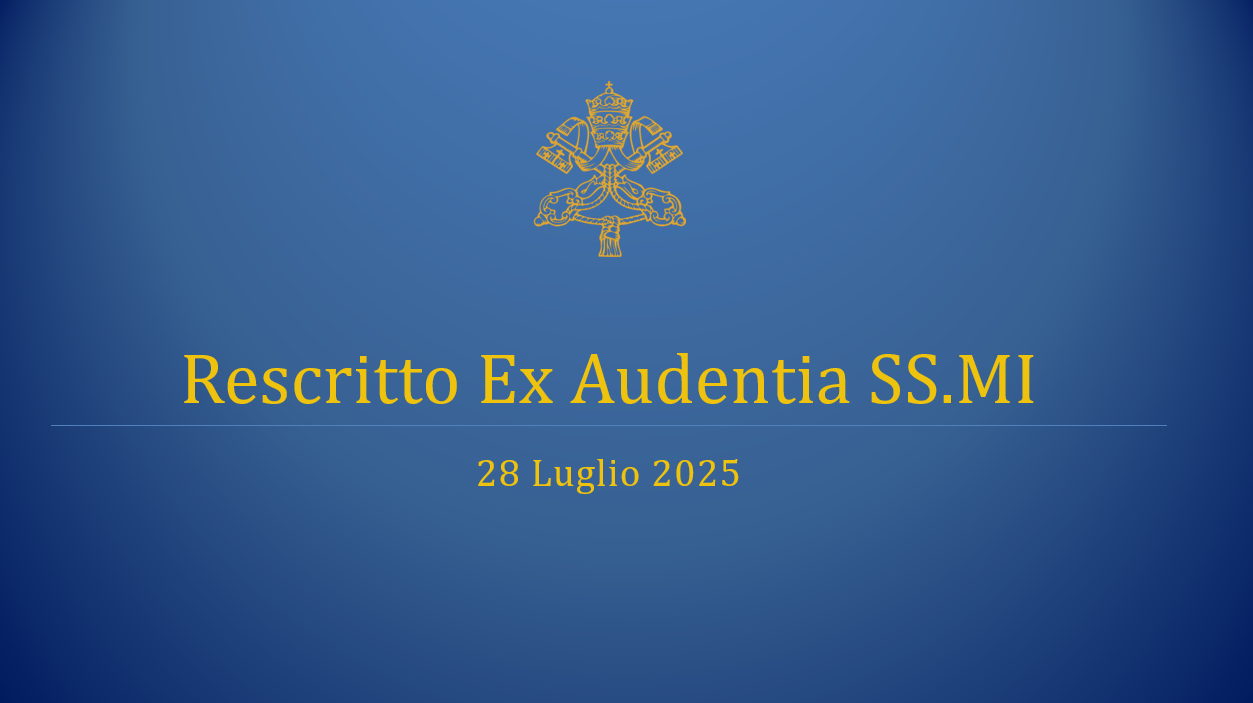 Deliberazioni Consiglio ULSA: Rescriptum Ex Audientia SS.mi Disposizioni in materia delle Provvidenze a favore della famiglia 