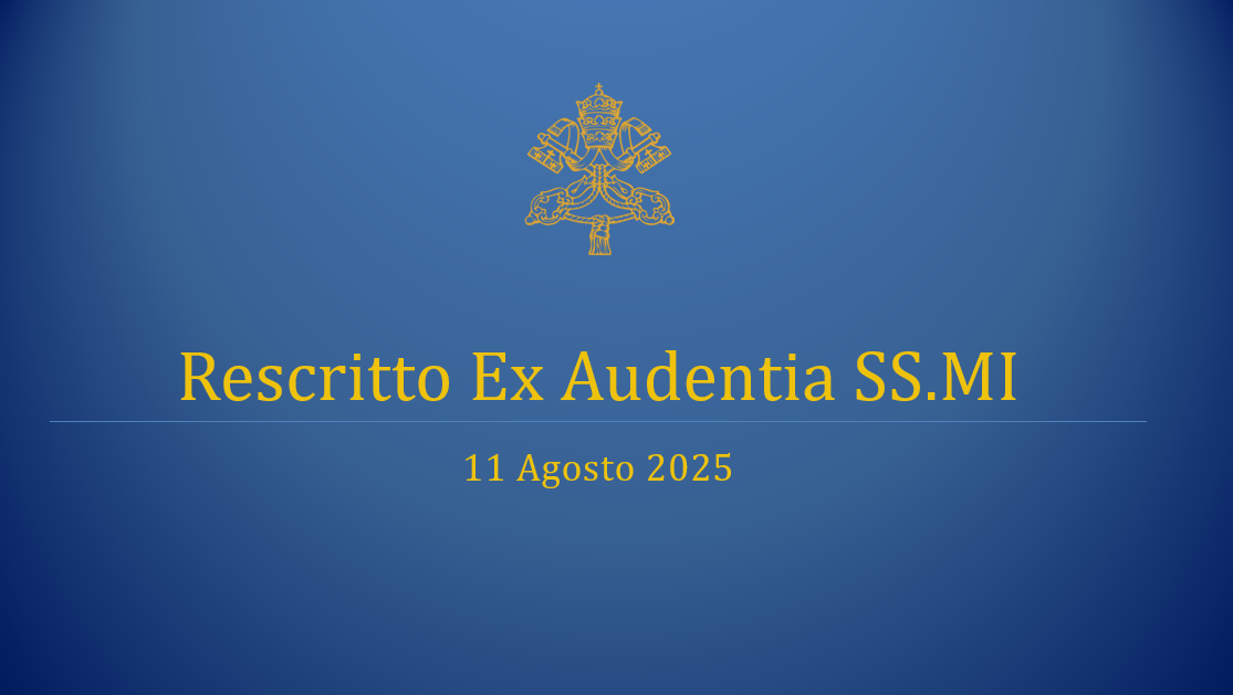Deliberazioni Consiglio ULSA: Rescriptum Ex Audientia SS.mi circa l'accoglienza delle persone diversamente abili nella comunità di lavoro della Santa Sede